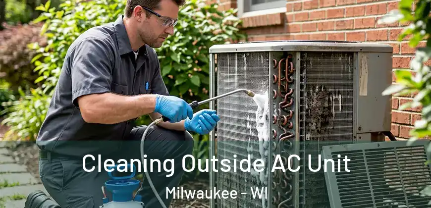  Cleaning Outside AC Unit Milwaukee - WI