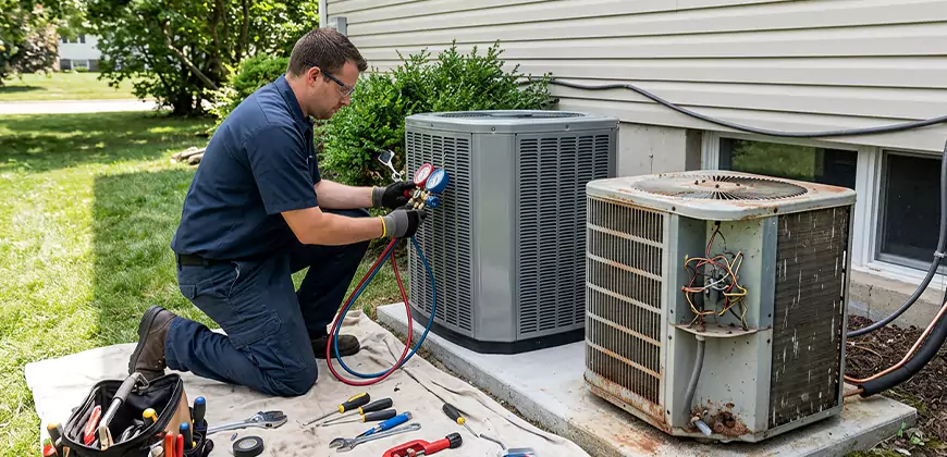 Seasonal AC Checkup in Milwaukee